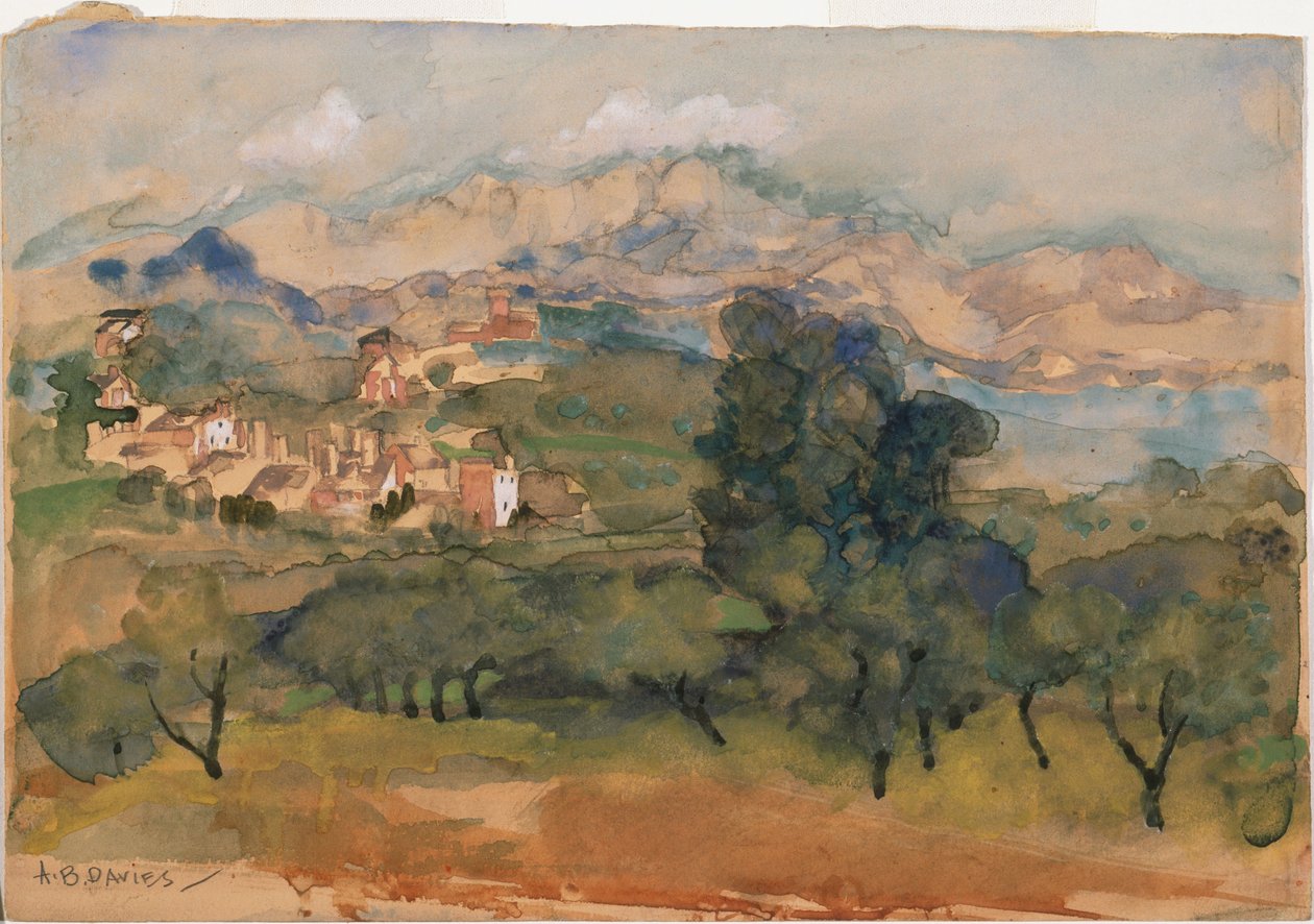 Zeytin ağaçları by Arthur Bowen Davies