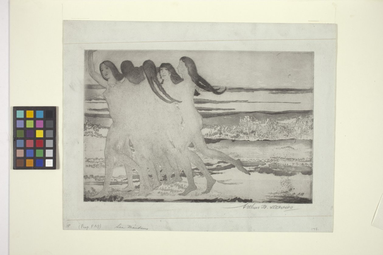 Deniz Bakireleri (dağlama ve aquatint) by Arthur Bowen Davies