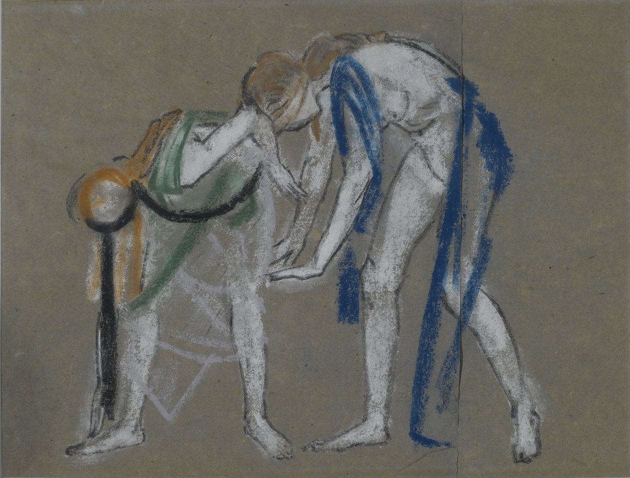 İki Dansçının Çalışması, c.1915-20 by Arthur Bowen Davies