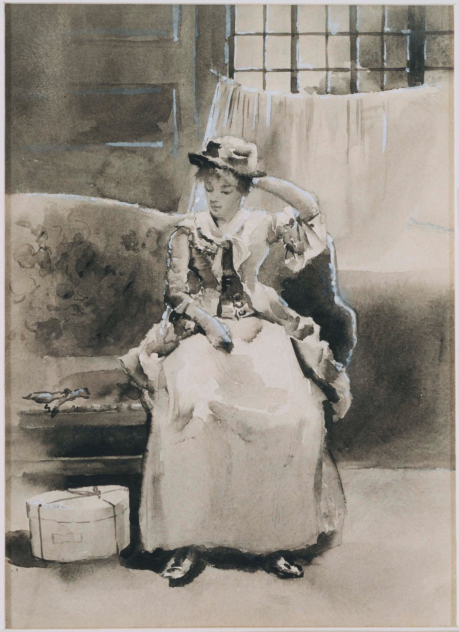 İsimsiz (Oturan Kadın) by Arthur Bowen Davies