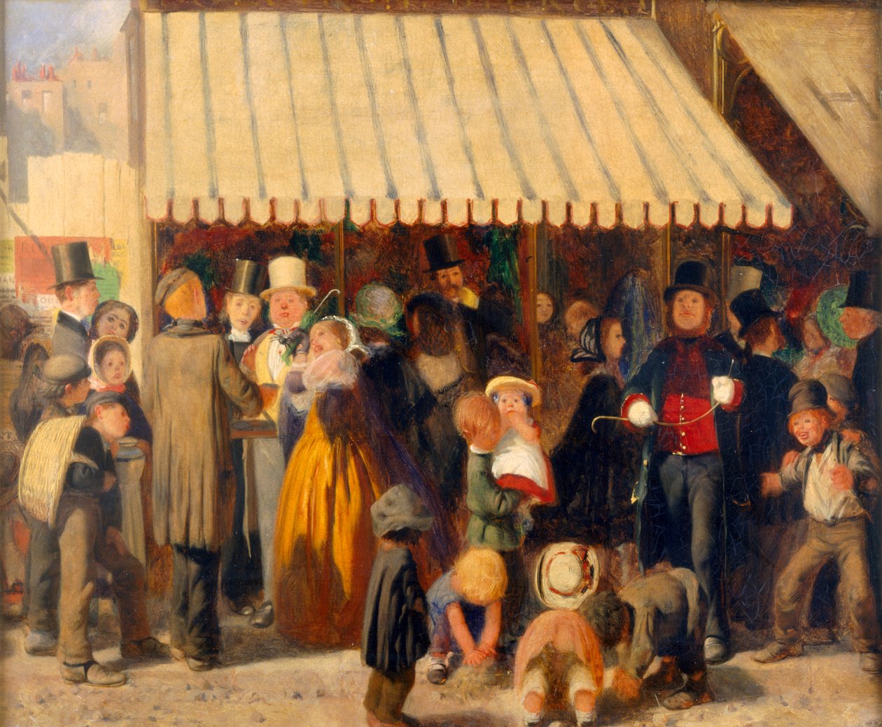 Panayır Alanındaki Sahne (tuval üzerine yağlı boya) by Arthur Boyd Houghton