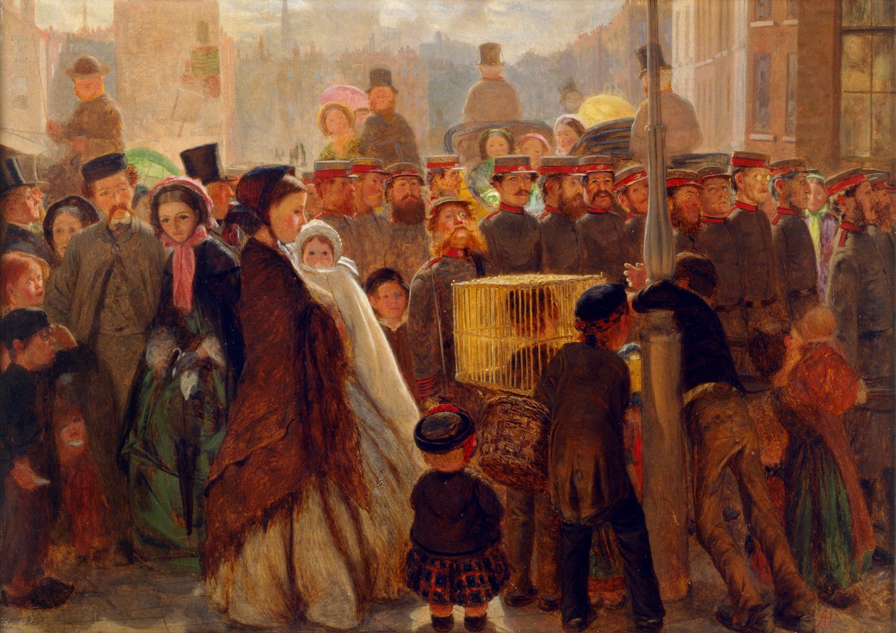 Gönüllüler yürüyüş yapıyor by Arthur Boyd Houghton