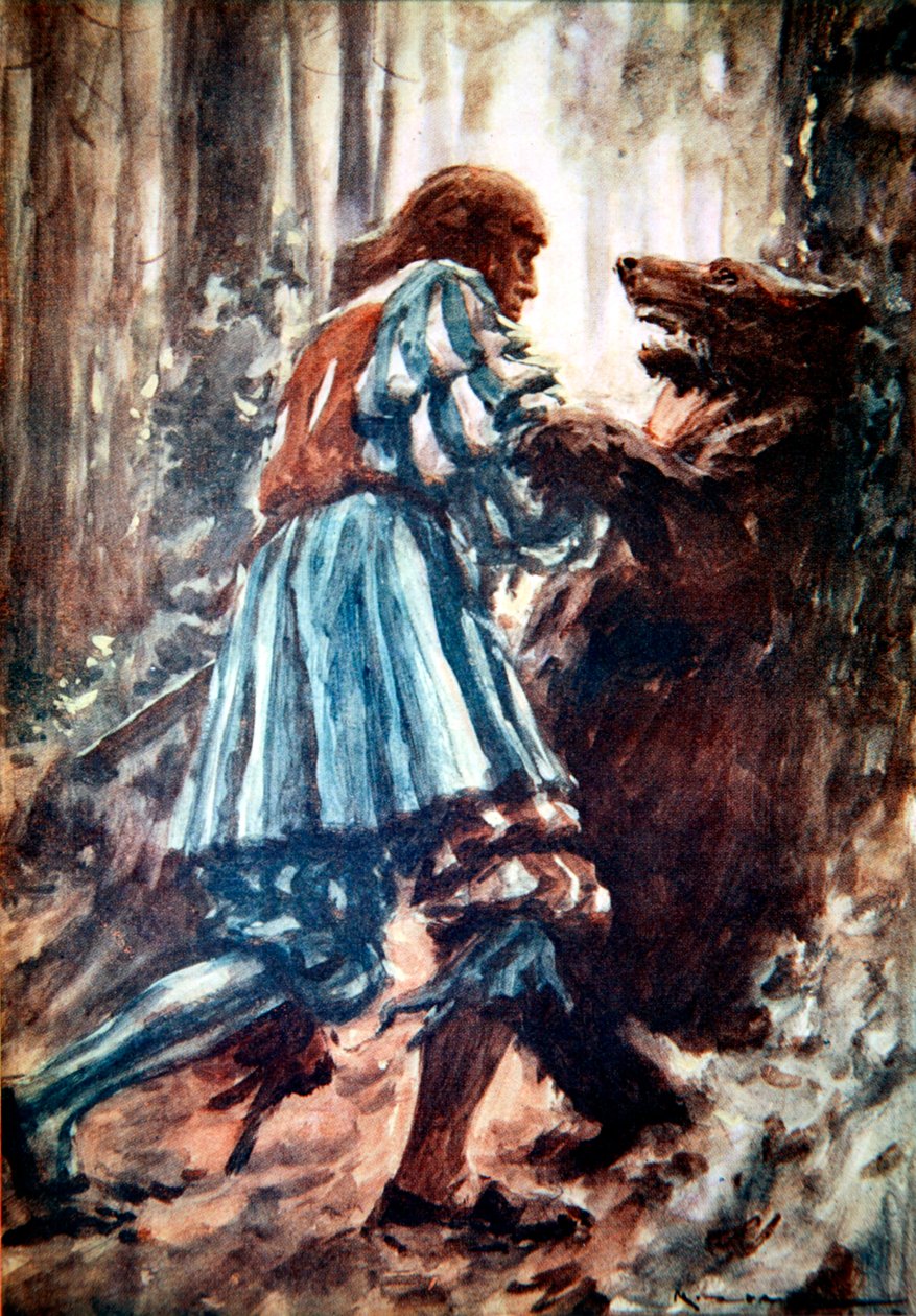 Maximilian I, Kutsal Roma İmparatoru, bir ayıyla savaşırken, 15. yüzyılın sonlarında 1913 by Arthur C Michael