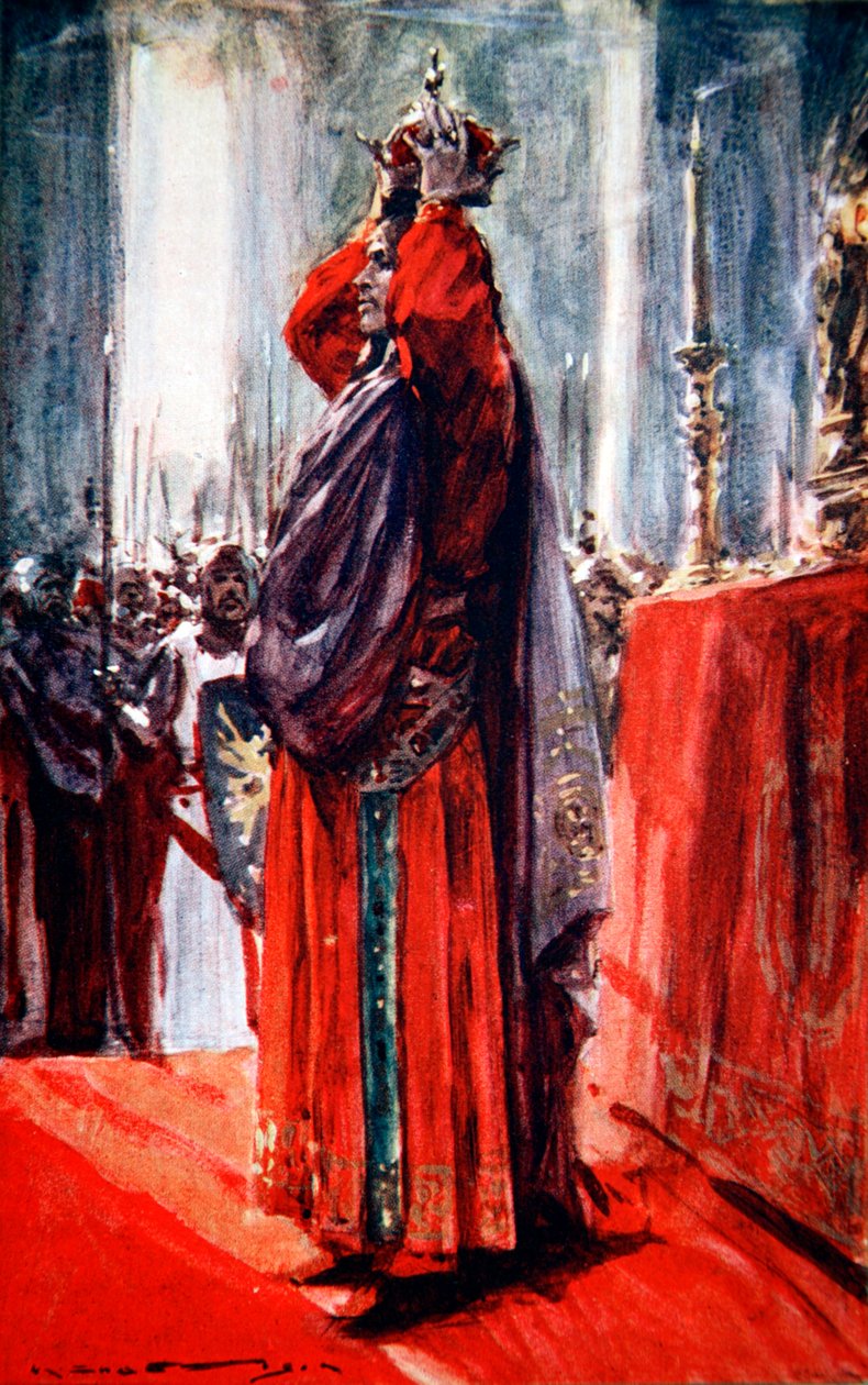 Kutsal Roma İmparatoru II. Frederick kendini Kudüs Kralı ilan ediyor, 1229 1913 by Arthur C Michael