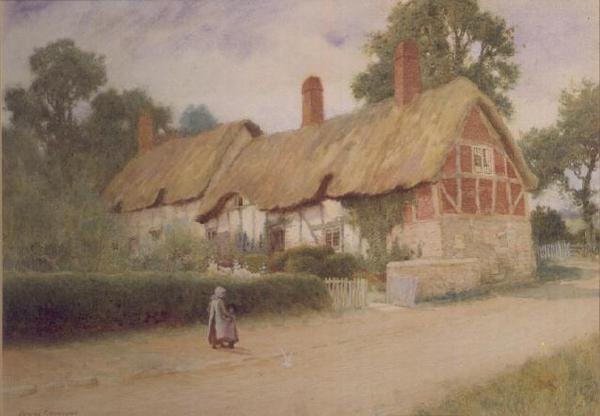 Ev yolunda by Arthur Claude Strachan