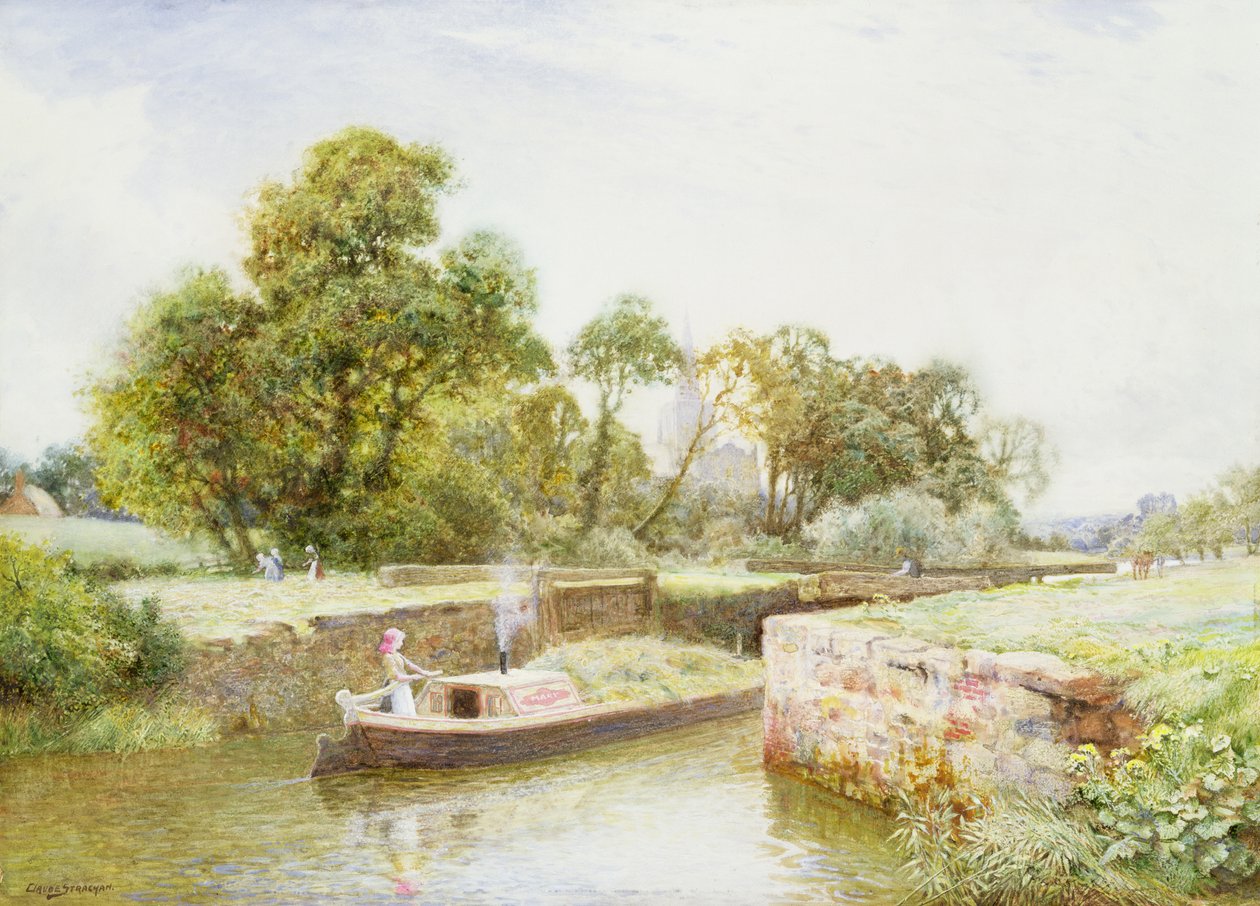 Stratford Kilidi (suluboya) by Arthur Claude Strachan