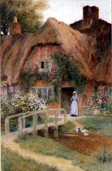 Ördekleri izlemek by Arthur Claude Strachan