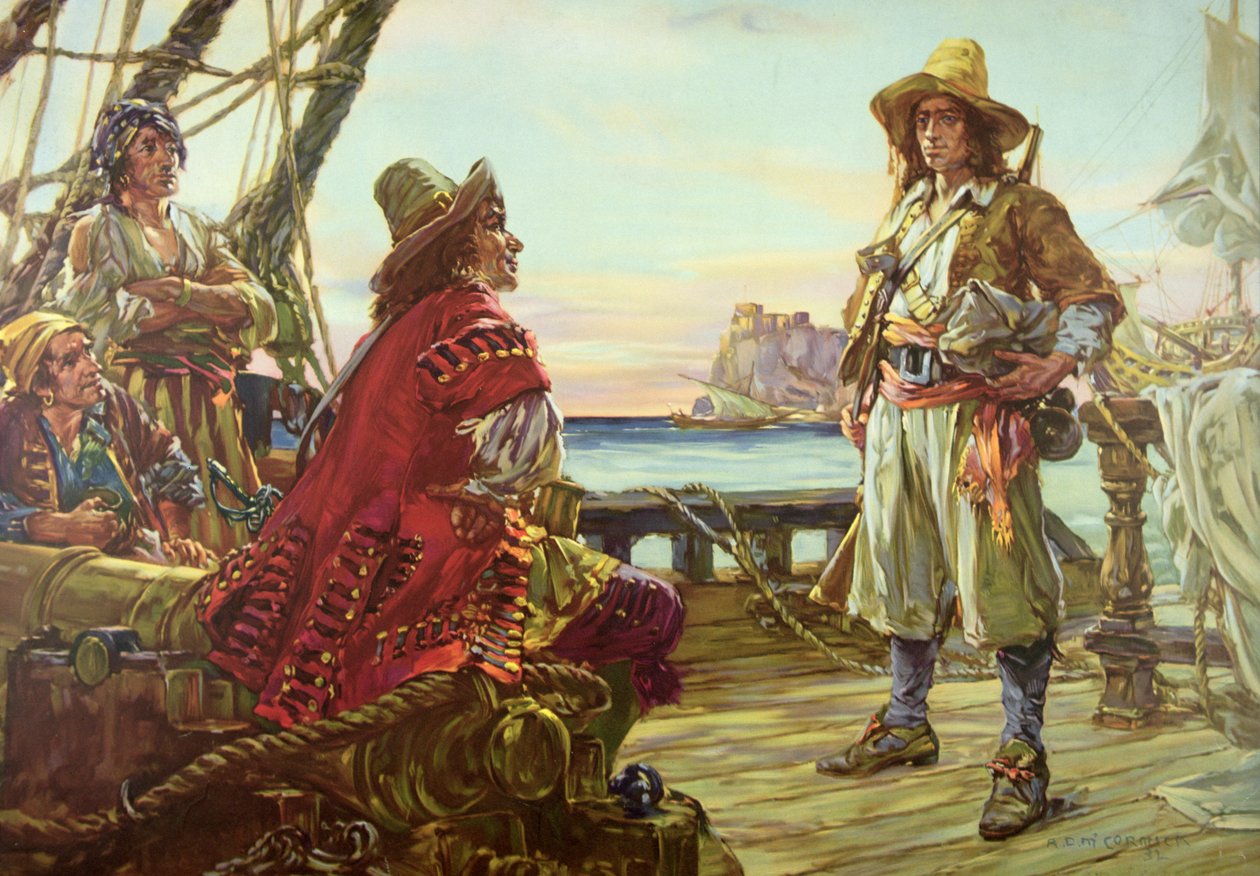 17. yüzyılda bir korsan gemisi için işe alım by Arthur David McCormick