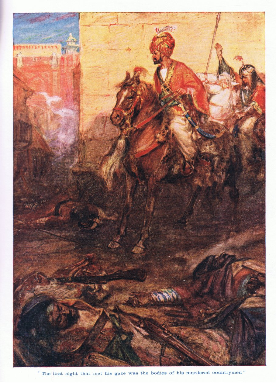 Bakışlarıyla buluşan ilk manzara, öldürülen vatandaşlarının cesetleriydi. by Arthur David McCormick