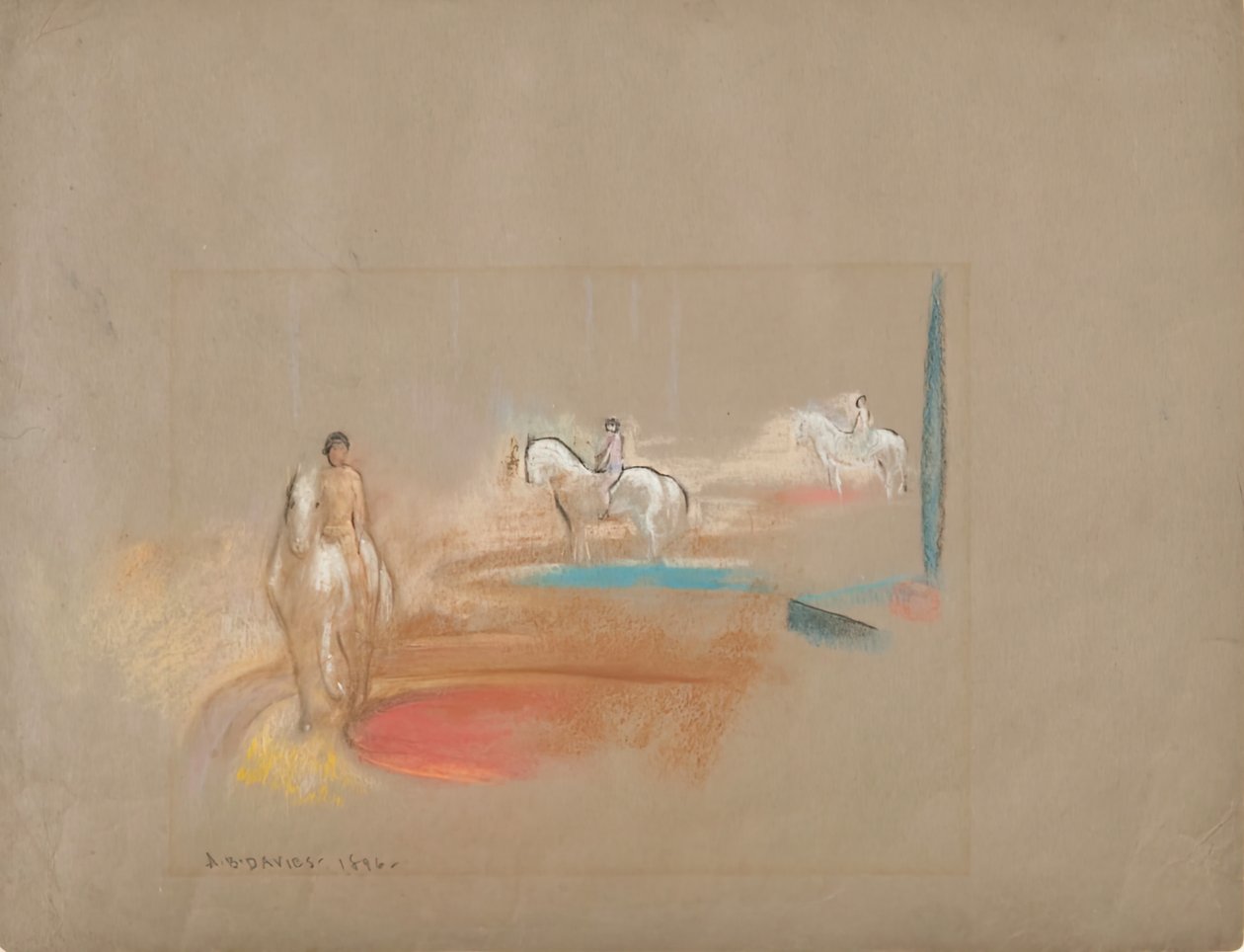 Üç Atlı, 1896. by Arthur Davies