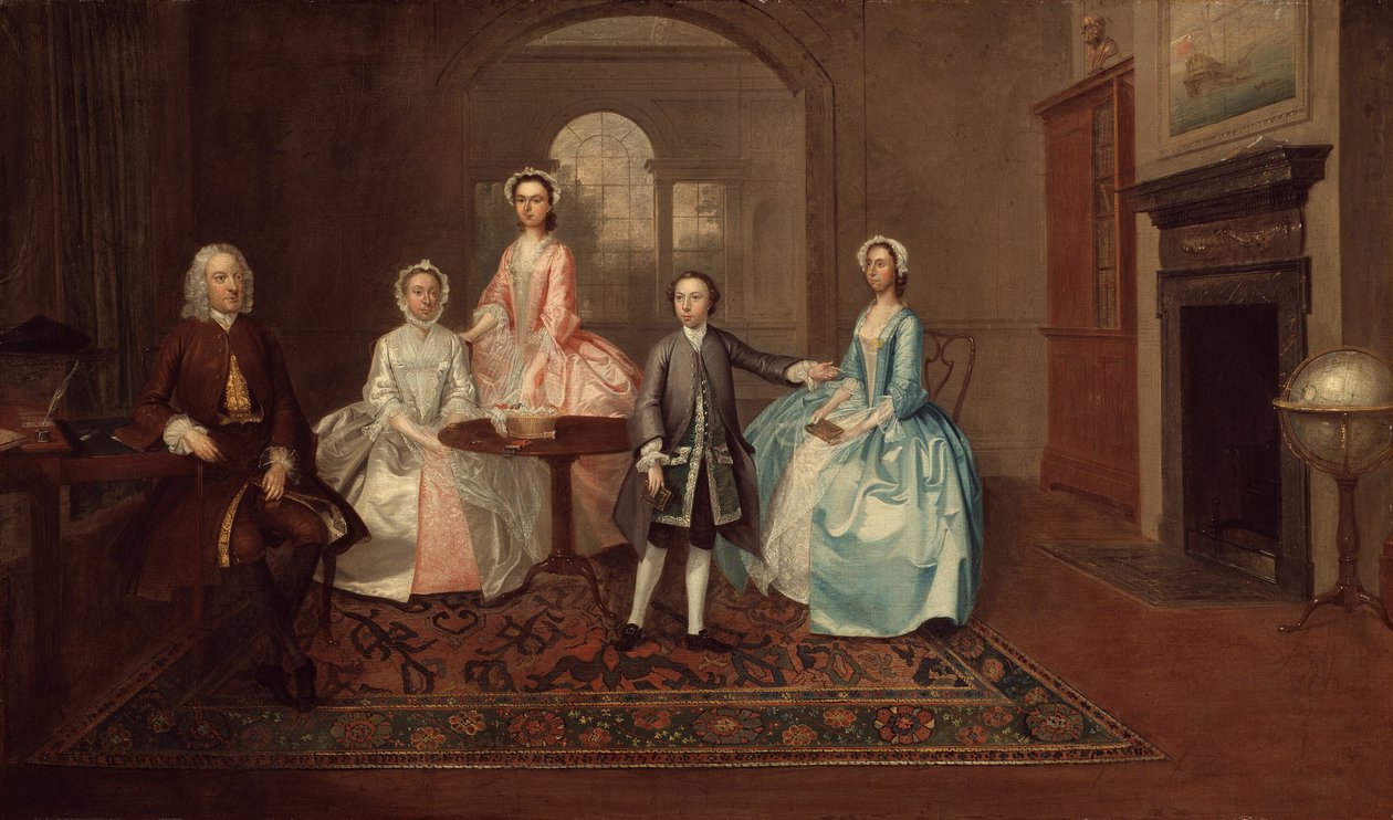 John Thomlinson ve Ailesi, 1745. by Arthur Devis