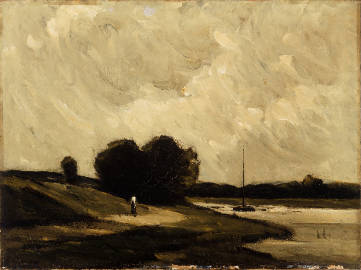 Portchester Yakınları (Tuval üzerine yağlıboya) by Arthur Douglas Peppercorn