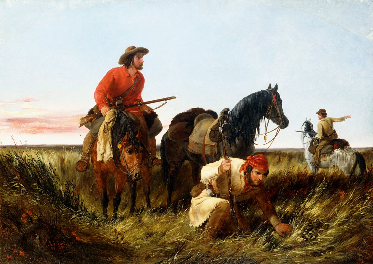 İzi Takip Eden Tuzakçılar: Hatada, 1851 by Arthur Fitzwilliam Tait