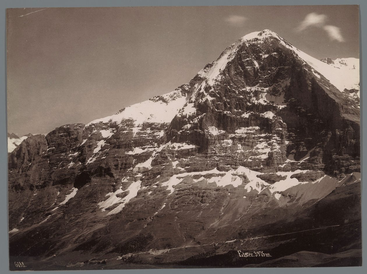 Bern Alpleri Panorama der Jungfraukette'deki Eiger'in görünümü (dizi başlığı) by Arthur Gabler