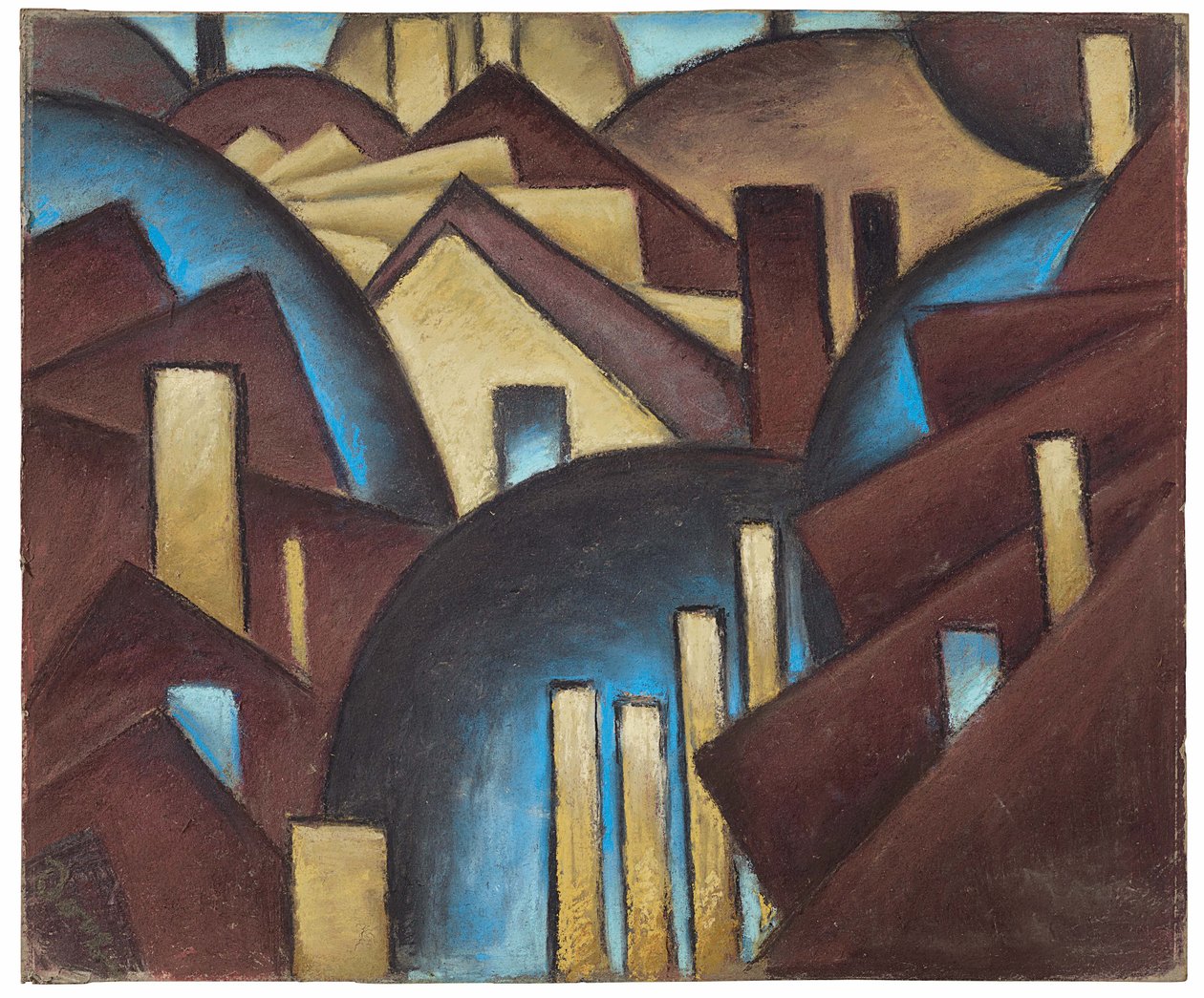 1 Numaralı Doğanın Simgesi (Çatılar) by Arthur Garfield Dove