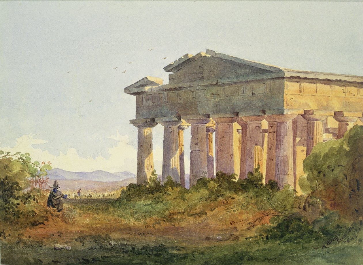 Paestum'da Manzara by Arthur Glennie