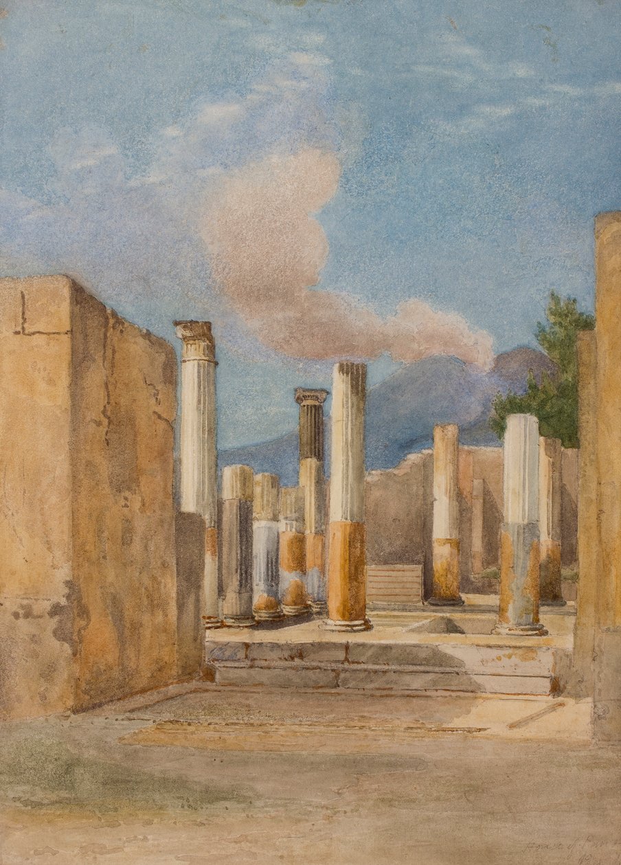 Pompeii: Pansa Evi, via delle Terme, 184344 by Arthur Glennie