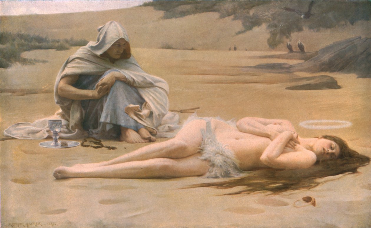 Pelagia ve Philammon, 1887, c1930. by Arthur Hacker