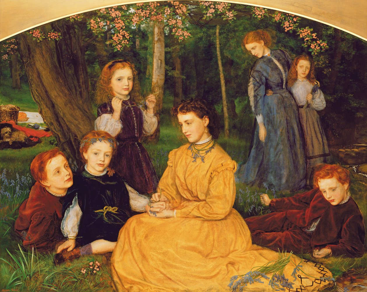 Doğum Günü Pikniği - W.W. Pattinson, Esq. Felling, Gateshead yakınlarında, 1866-67 by Arthur Hughes