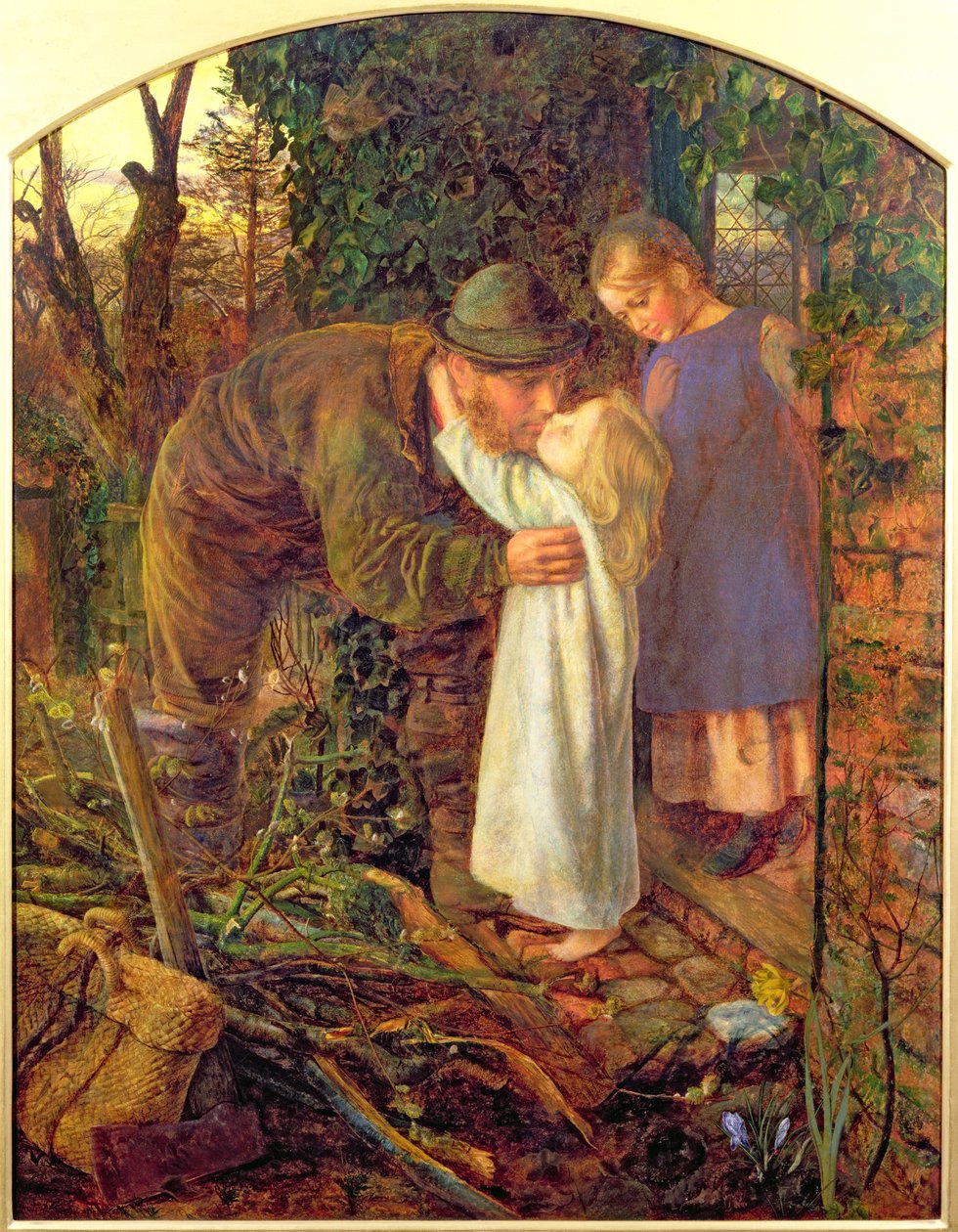 İşten eve dönüş, 1861 by Arthur Hughes