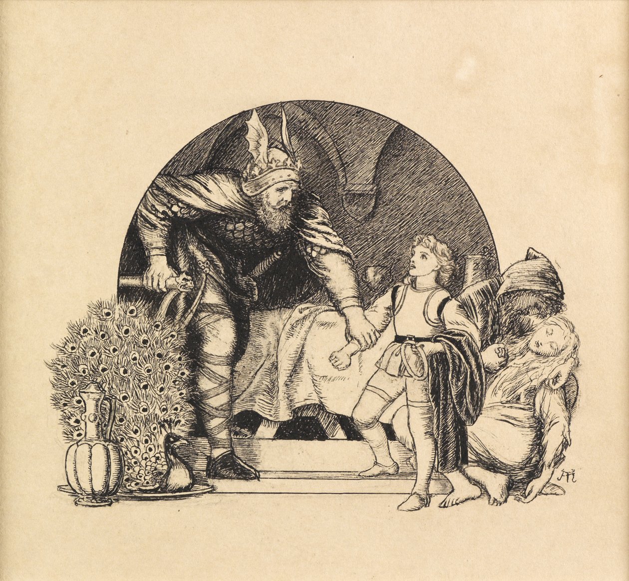 Şövalyelik, 1871 by Arthur Hughes