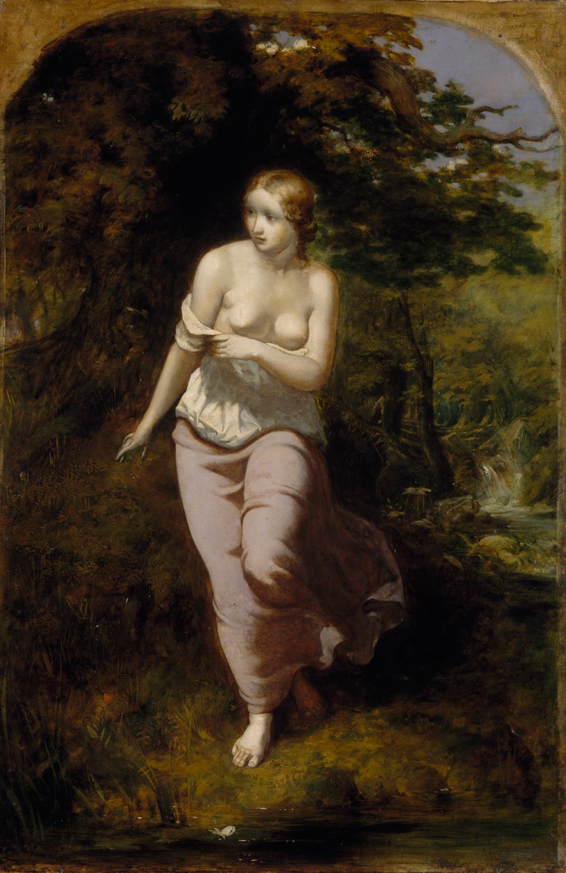 Musidora Banyosu, 1849 by Arthur Hughes