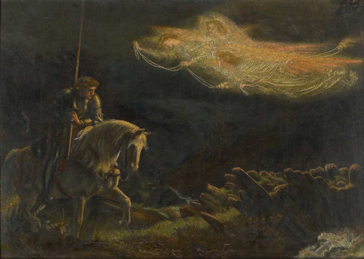 Efendim Galahad. Kutsal Kase Arayışı by Arthur Hughes