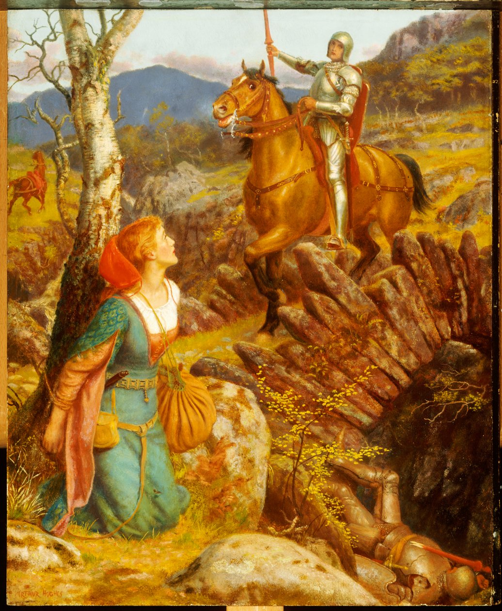 Paslı Gecenin Yıkılışı by Arthur Hughes