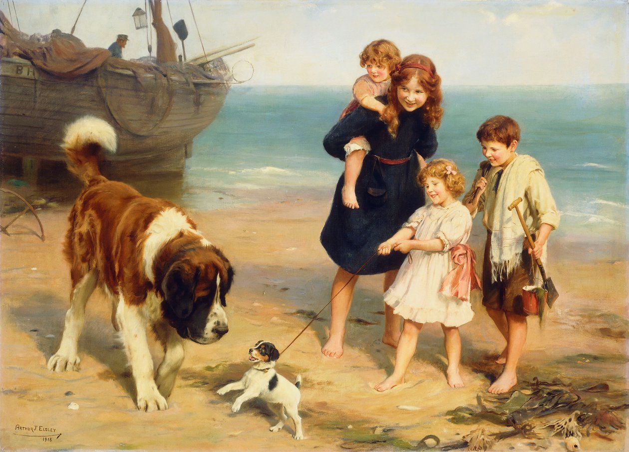 Yaz eğlencesi by Arthur John Elsley