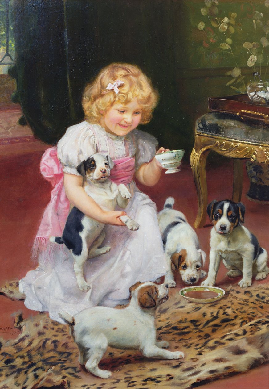 Çay zamanı by Arthur John Elsley