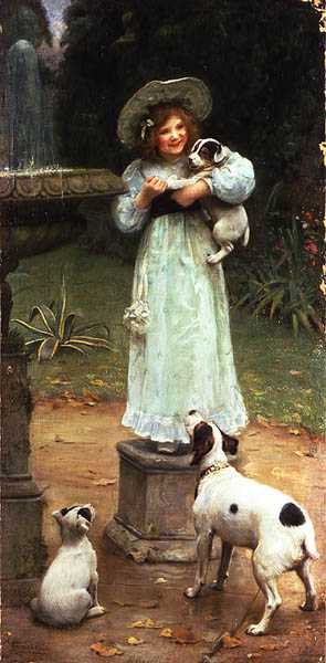 Çöpün Gözdesi (tuval üzerine yağlıboya) by Arthur John Elsley