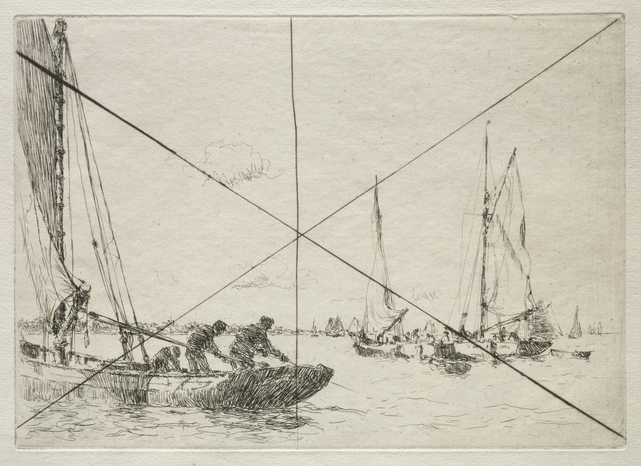 İstiridye Tarama, Batı Mersea by Arthur John Trevor Briscoe