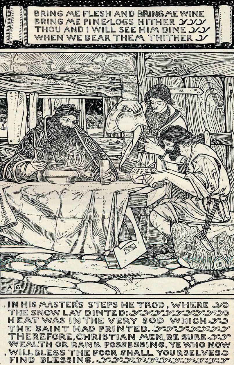 İyi Kral Wenceslas, 1895 by Arthur Joseph Gaskin