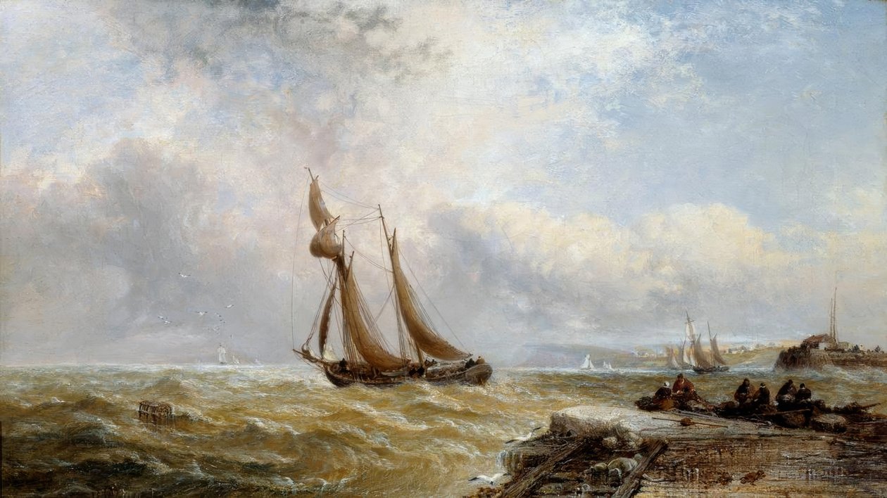 Coaster Limandan Ayrılıyor, Sert Hava by Arthur Joseph Meadows