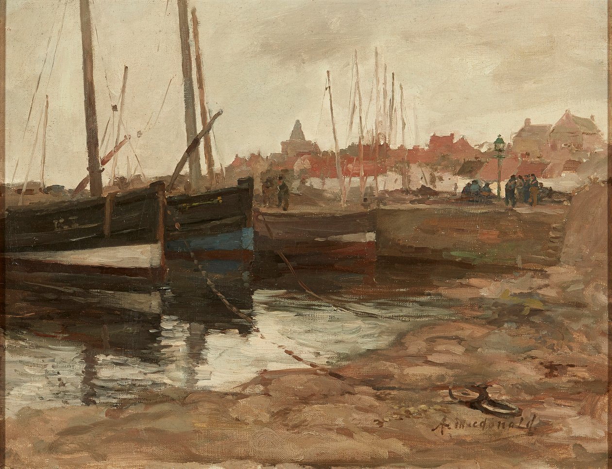 Doğu Neuk Limanı (tuval üzerine yağlı boya) by Arthur MacDonald