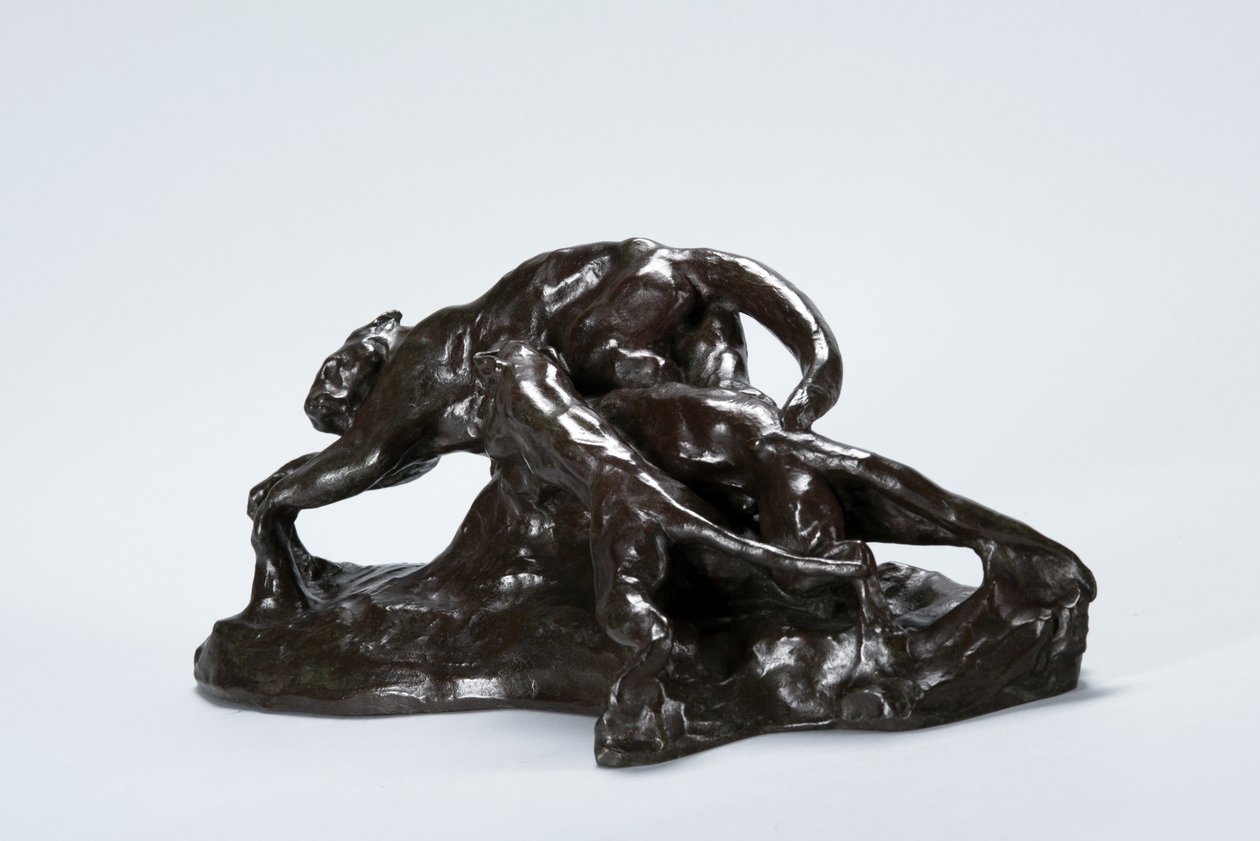 Puma Yakalayan Köpekler by Arthur Putnam