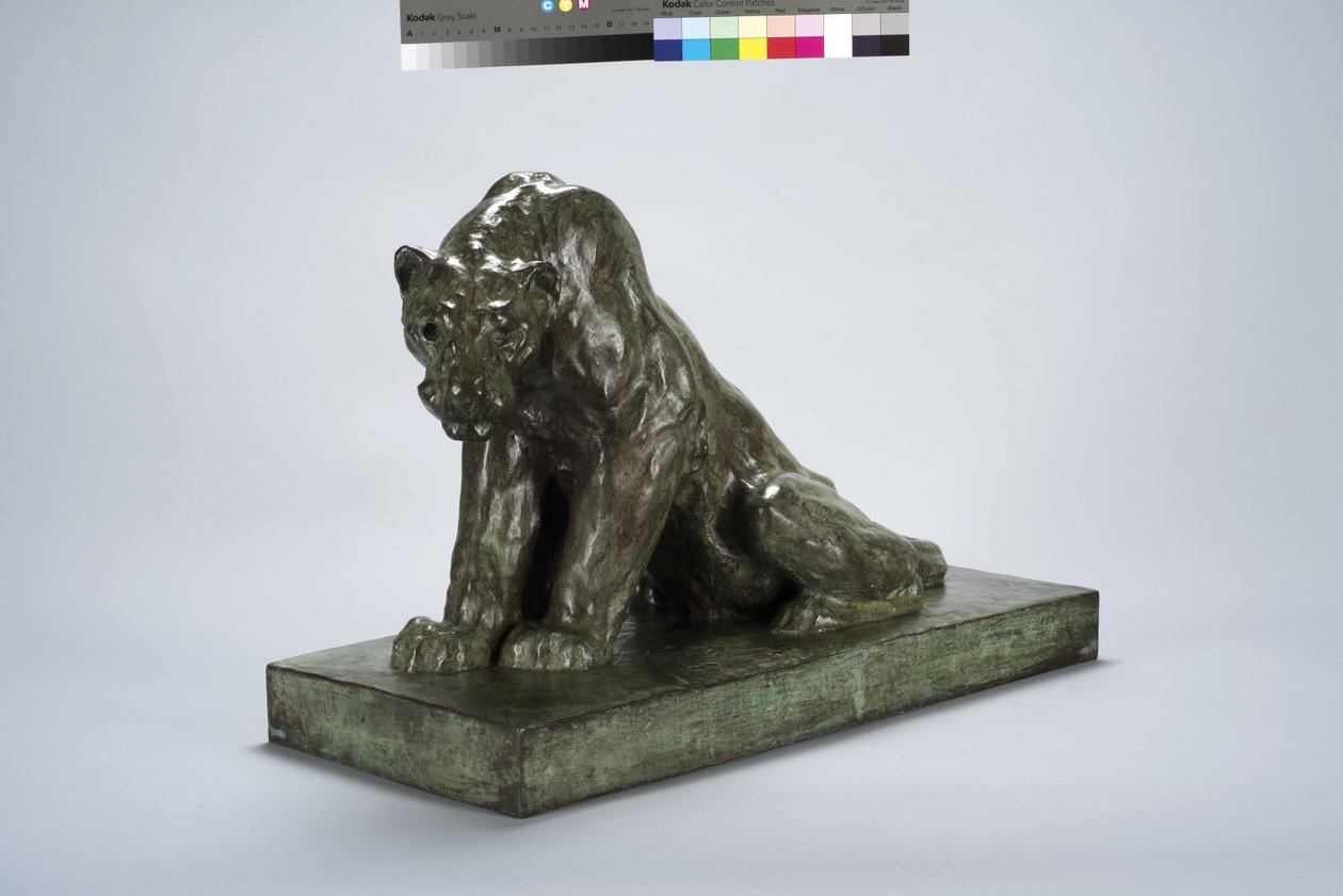 Puma on Guard (bronz) by Arthur Putnam
