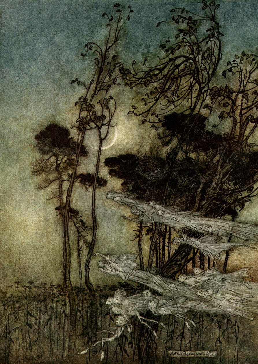 Bir yaz gecesi rüyası by Arthur Rackham