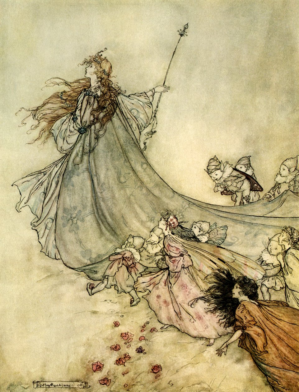 Bir yaz gecesi rüyası by Arthur Rackham