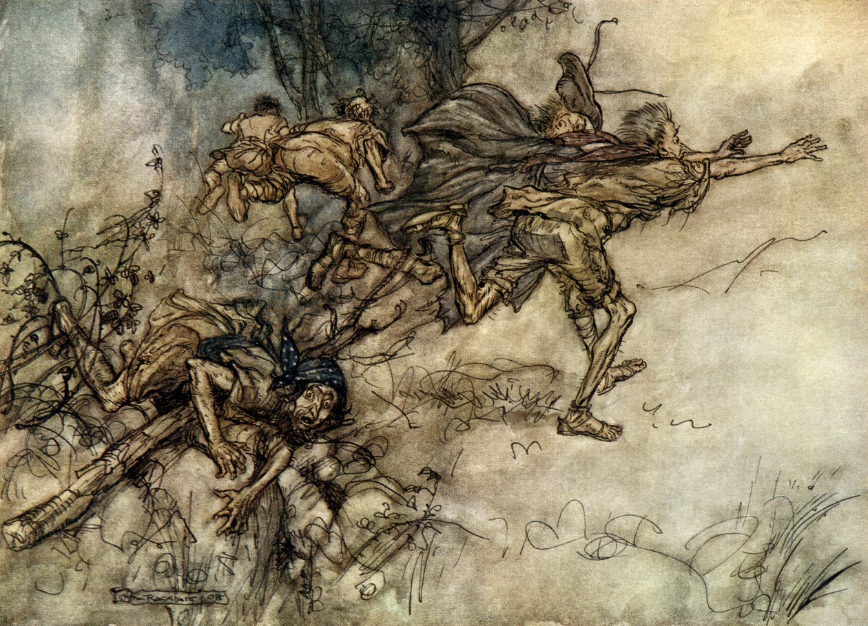 Bir yaz gecesi rüyası by Arthur Rackham