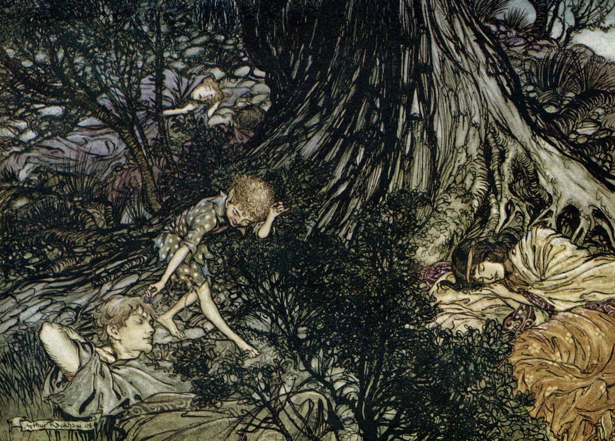 Bir yaz gecesi rüyası by Arthur Rackham