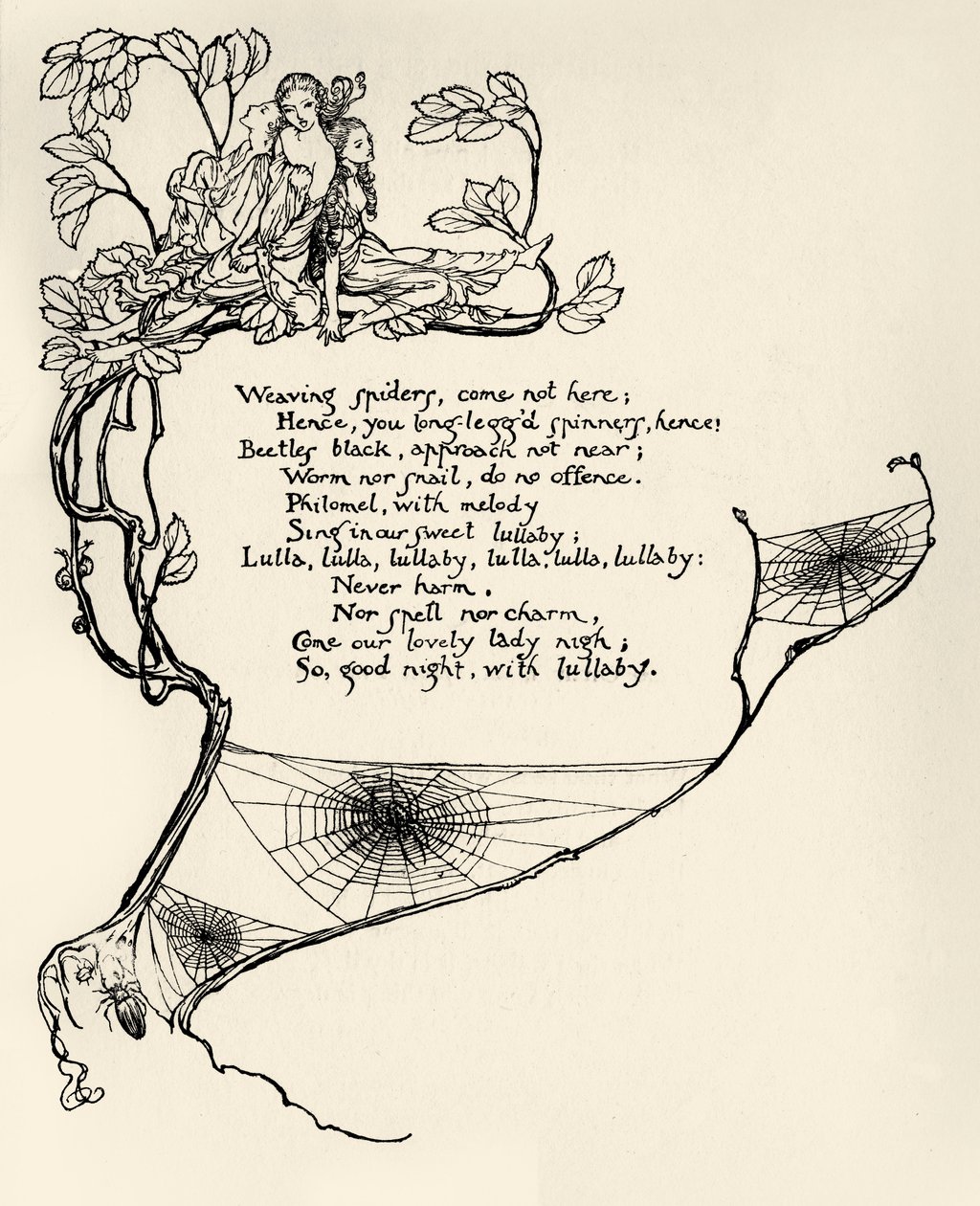 Bir yaz gecesi rüyası by Arthur Rackham
