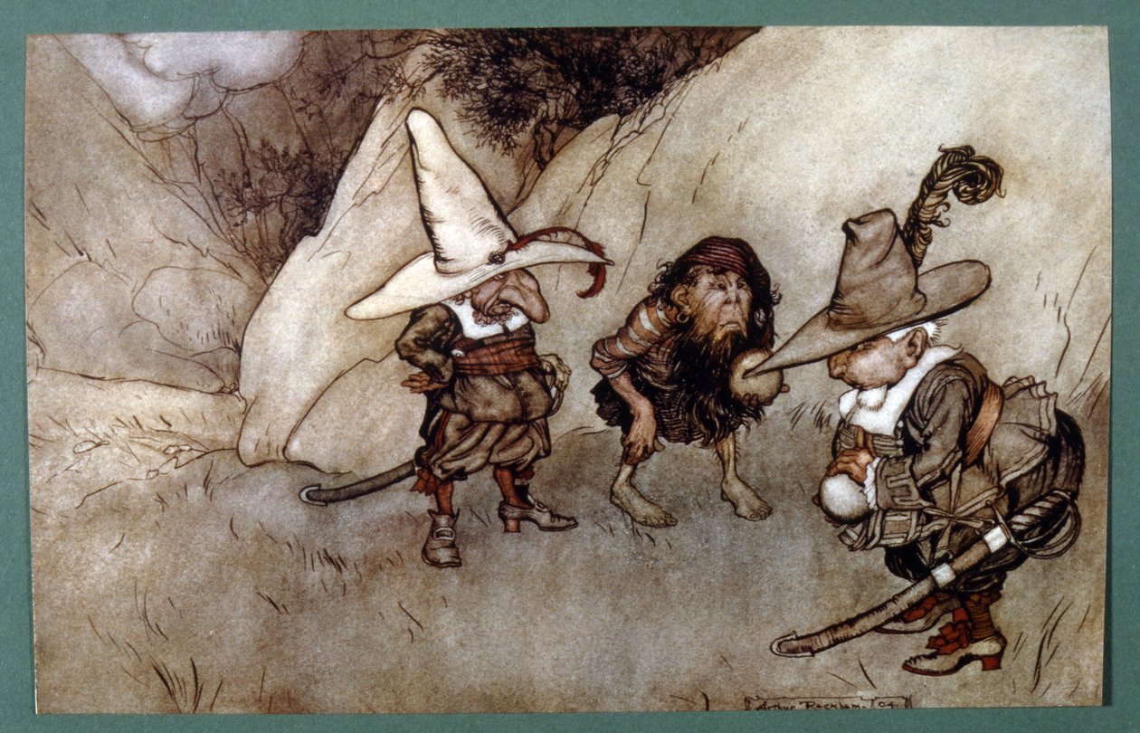 Amerikalı yazar Washington tarafından kısa bir hikaye (illüstrasyon) by Arthur Rackham
