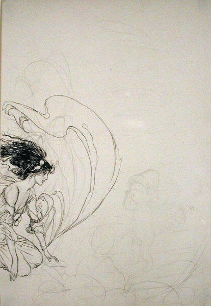 Pompada (kağıt üzerine kurşun kalem) by Arthur Rackham