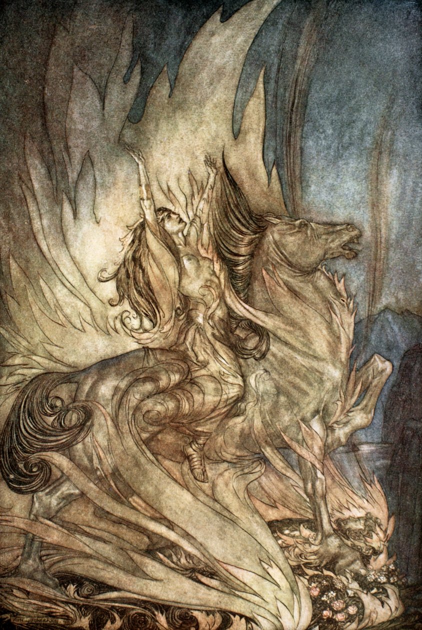 "Brunnhilde on Grane, Siegfried