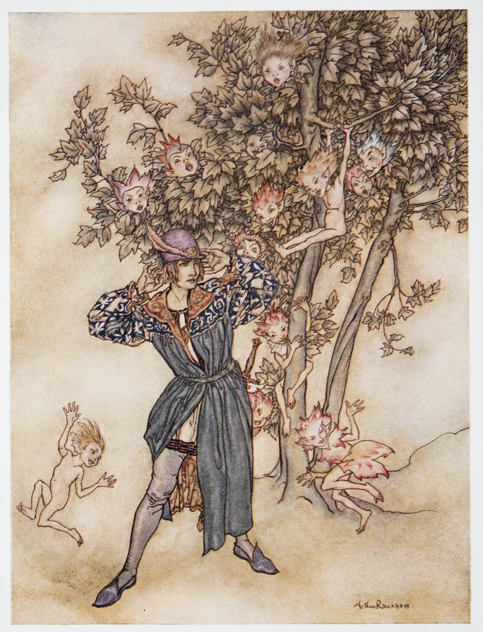 Burthen (dağınık bir şekilde) Hark Hark!, William Shakespeares The Tempest