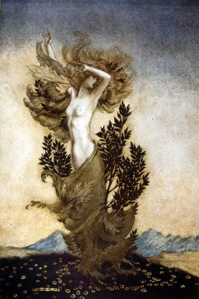 Comus, iffet onuruna bir maskedir by Arthur Rackham