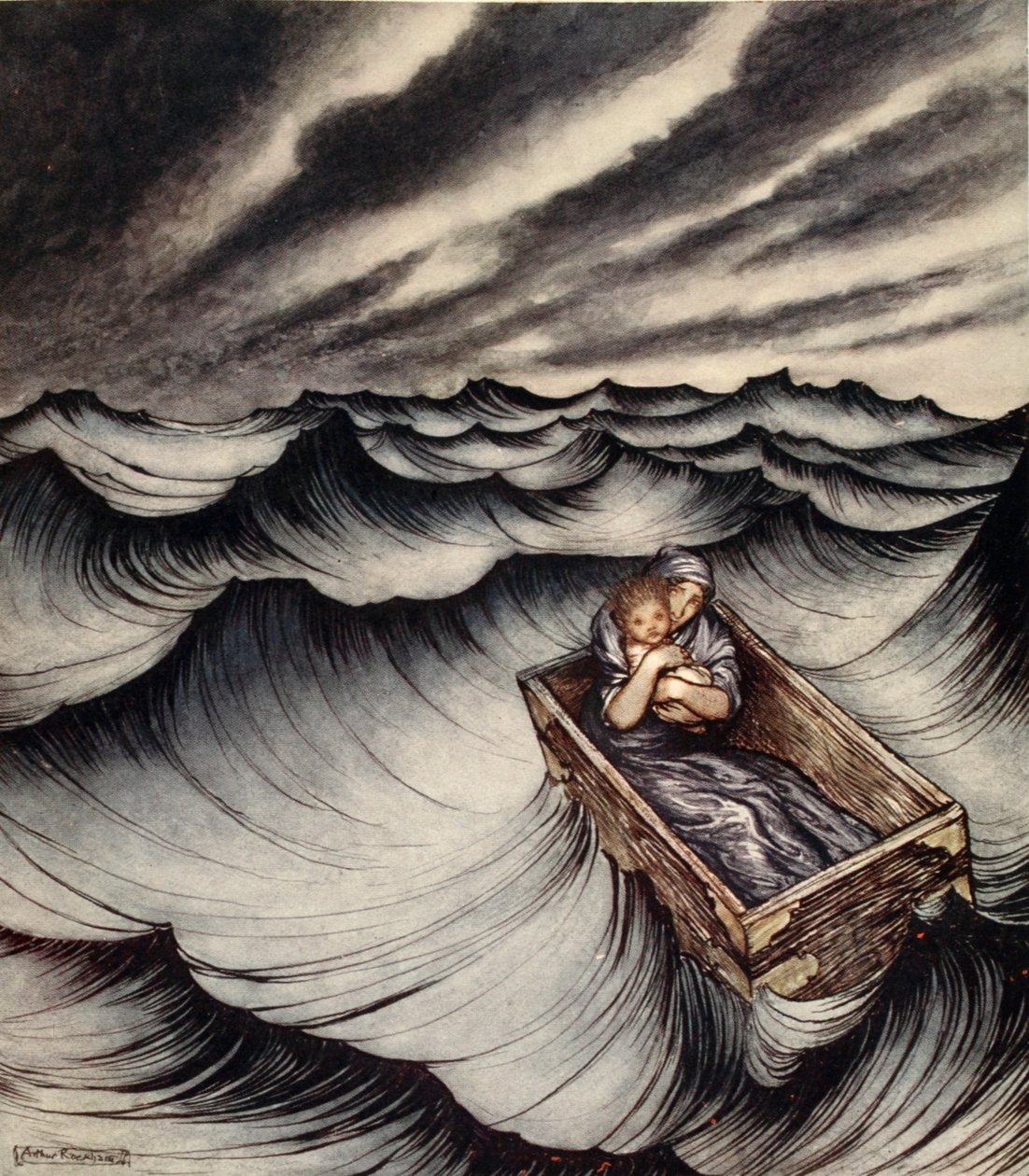 Danae çocuğunu sıkıca alkışladı, Nathaniel Hawthorne