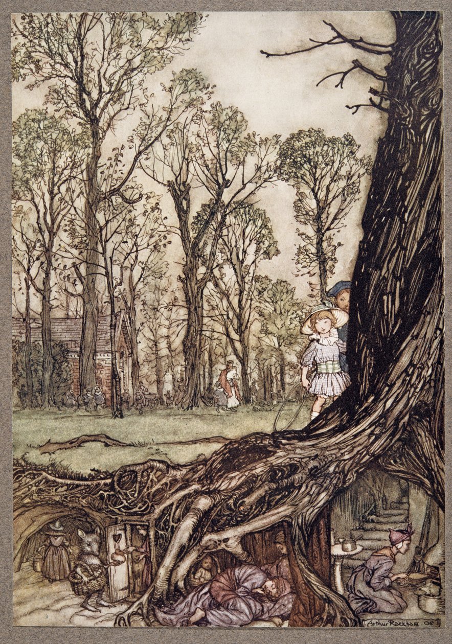 Periler, J M Barrie (1860 - 1937), pub tarafından Kensington Bahçeleri