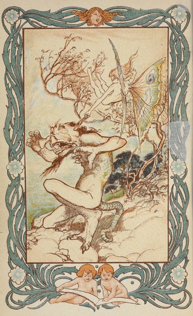 'Shakespeare'den Öyküler'in ön parçası... by Arthur Rackham